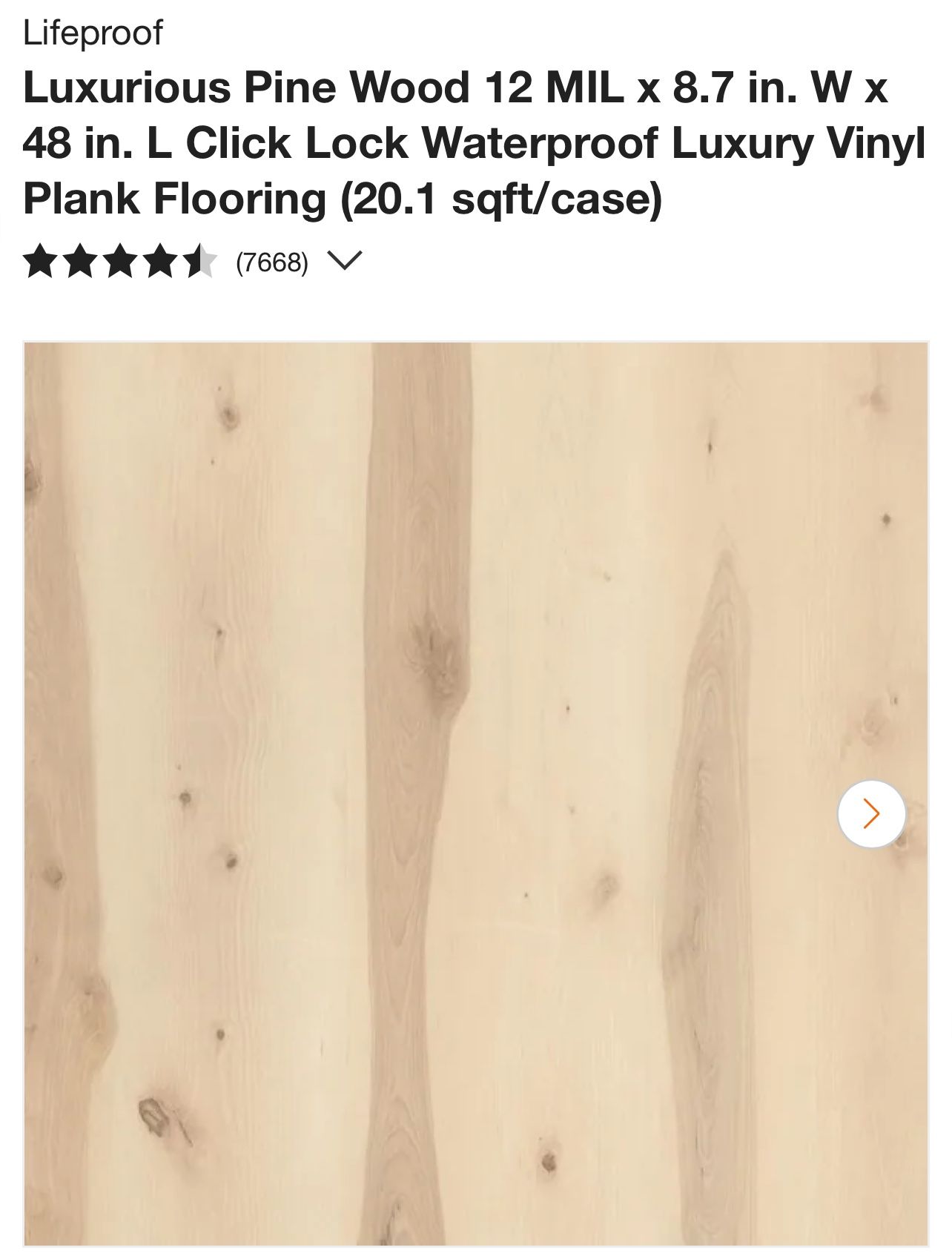 Lifeproof Luxurious Pine Wood