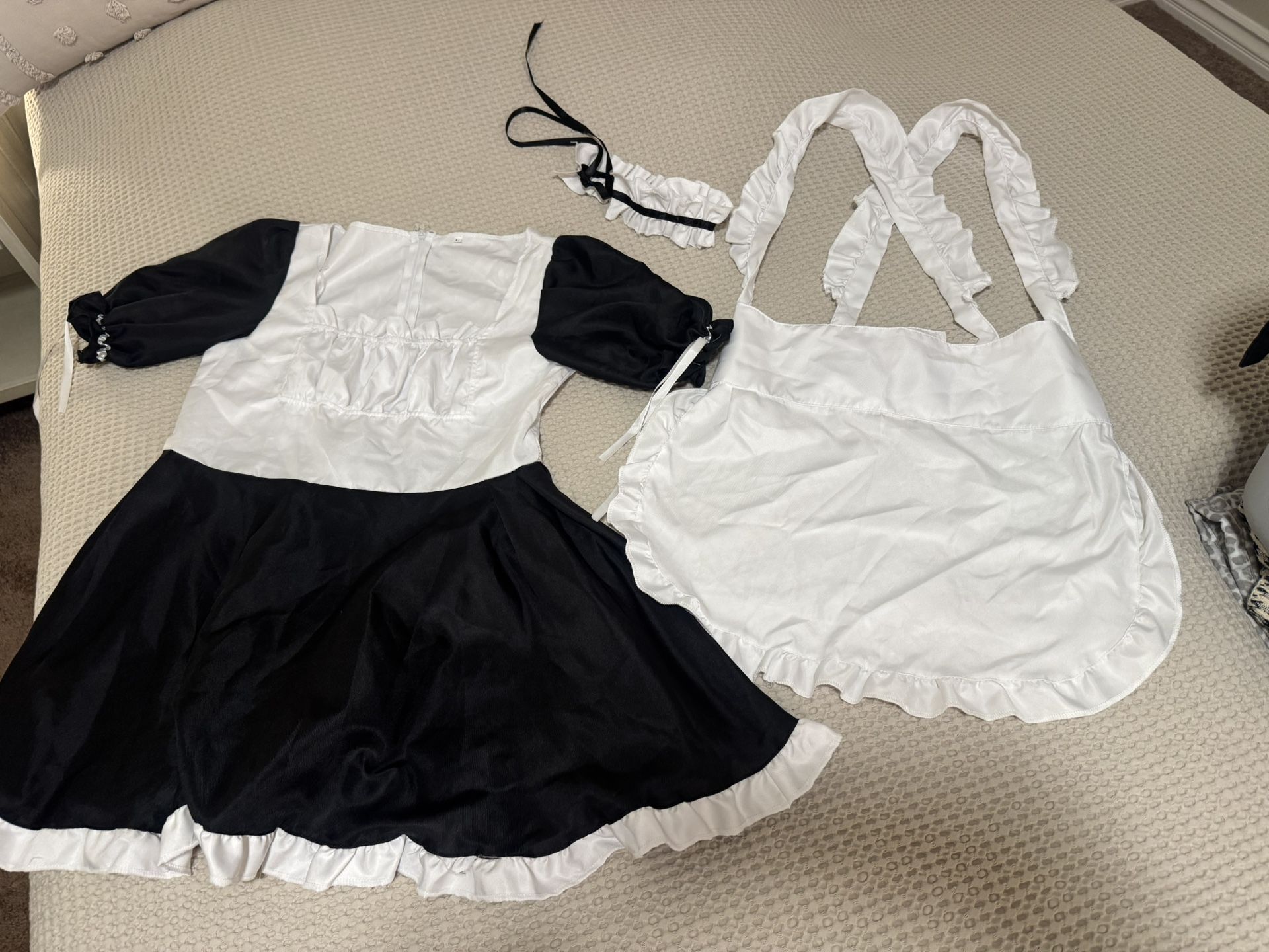Black and White Maid Costume