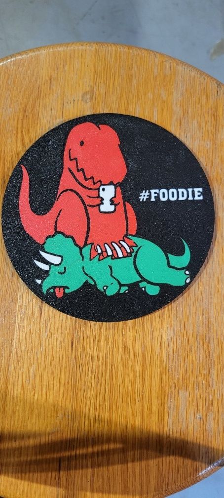 3d Printed #foodie Sign