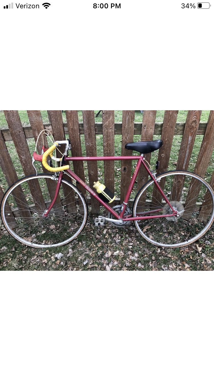 1987 Raleigh Technium 420 Aluminum 12 Speed Bike Bicycle. 21” frame