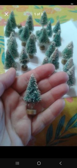 Vintage miniature Christmas trees