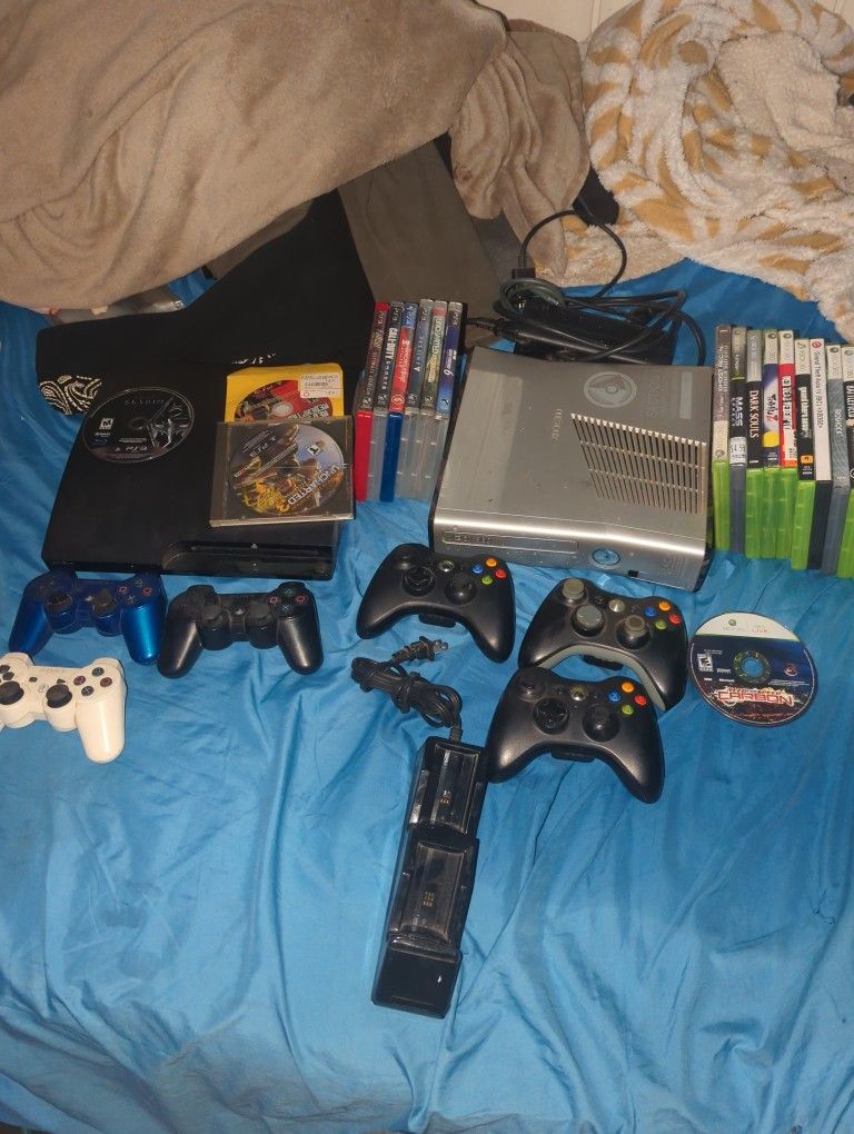 Halo Reach Xbox 360 With Controller And Games PS3 Also Games And Controller