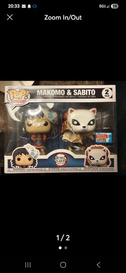 Funko Pop Demon Slayer Kimetsu No Yaiba Makomo & Sabito NYCC 2-Pack Exclusive