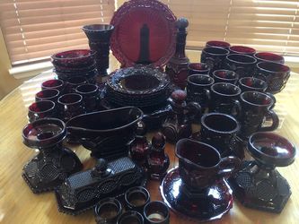 Avon Cape Cod Ruby Glass collection