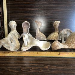 4 Antique Victorian Era Cast Iron Ball & Claw Feet 