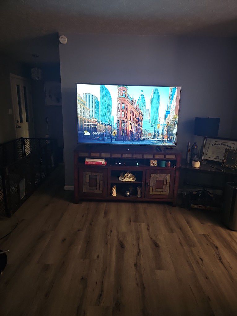Tv Stand And Matching End Table (TV Is Not For Sale)