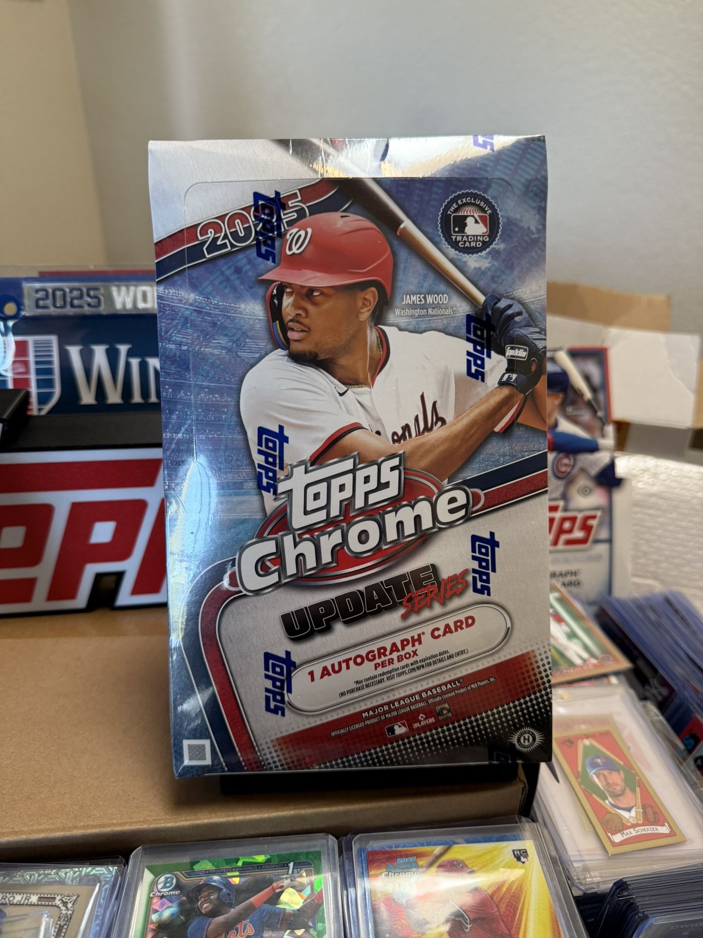 2025 Topps Chrome Baseball Update Series Hobby Box - Factory Sealed