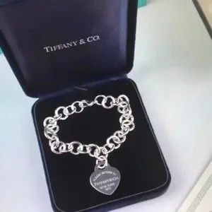 Tiffany & Co. Silver Heart Tag Bracelet