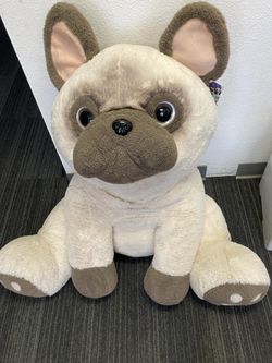 Giant French Bulldog Plush Stuffed Dog - Oversized / Soft
