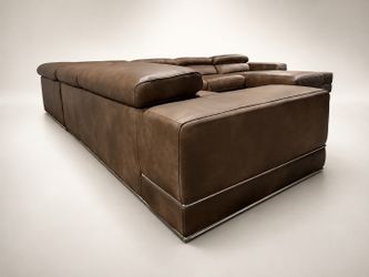Modern Brown desing Leather Sectional Sofa
