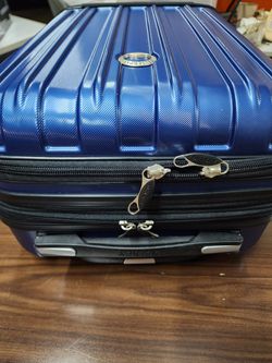 DELSEY Paris Titanium Hardside Expandable Luggage with Spinner Wheels, Midnight Blue, Carry-On 19 In Thumbnail