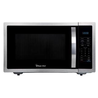 Magic Chef 1.6 cu. ft. Countertop Microwave in Stainless steel with Gray Cavity
