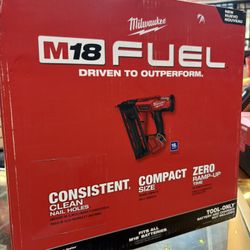 Milwaukee New 16 Ga Brad  Nailer M18 Fuel 