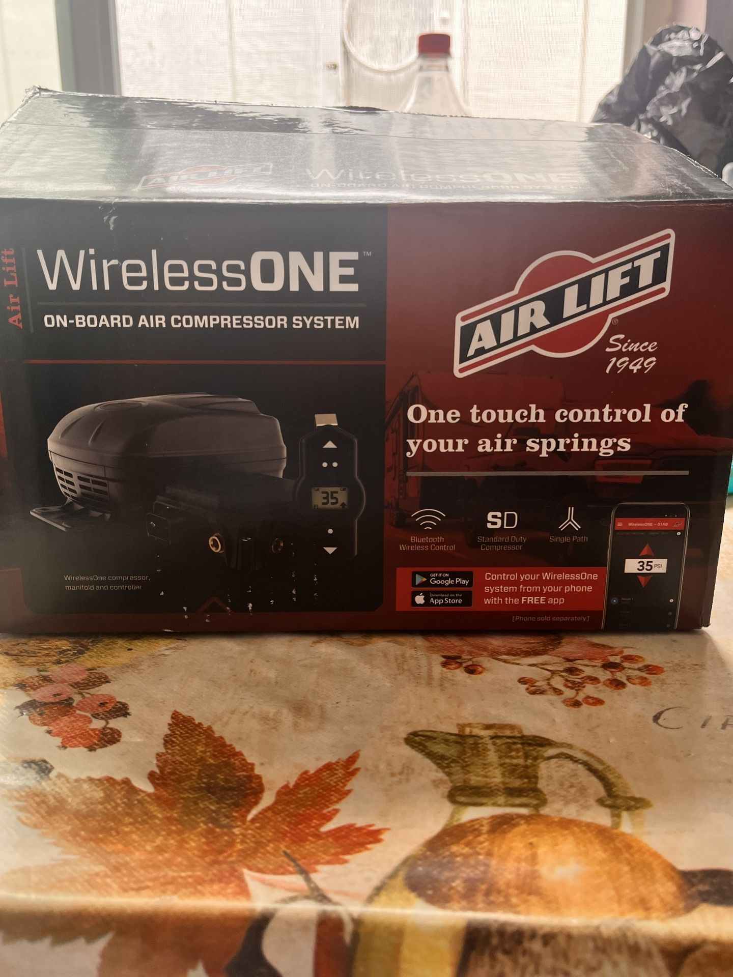 The Air Lift WirelessOne On-Board Air Compressor System