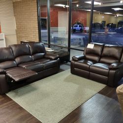 MANUAL RECLINING SOFA SET 