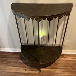 Metal Bronze Colored Table