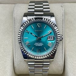 Custom Seiko Automatic - Tiffany Classic Roman Dial with Presidential Bracelet