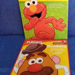 Lot Of 2 (New) Activity Books 2010 Mr. Potato Head & 2011 Colors with Elmo