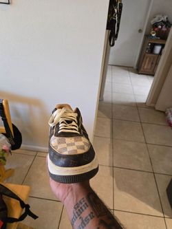 Louis Vuitton Nike Air Force 1 Low
Monogram Brown Damier Azur Men's Size 10.5. Price reflects authenticity great condition