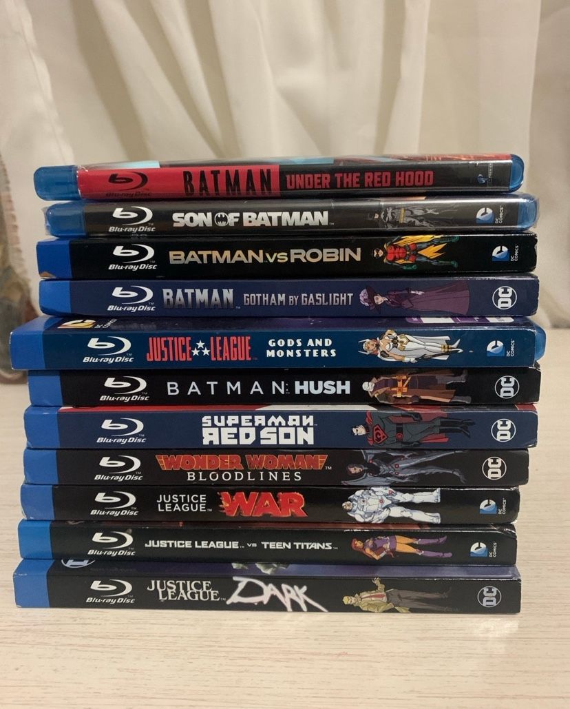 Batman Justice League DC Animated Comic Blu-Ray Lot Of 9 Slip Covers & 2noncover