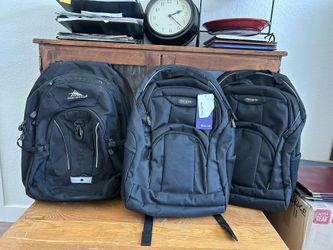 3 Black Laptop Backpacks Daypack