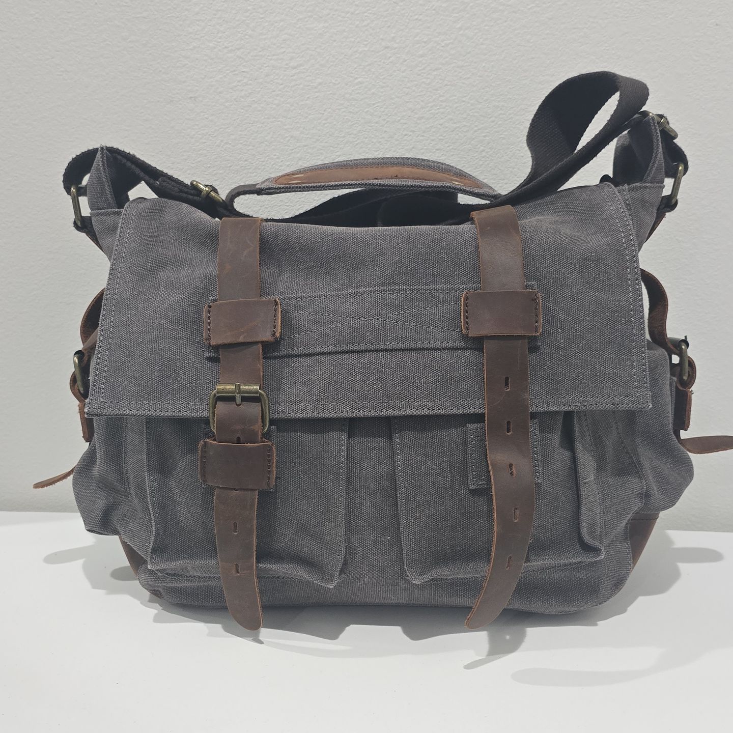 Peace Chaos Canvas Messenger Travel Bag Crossbody Pack Bookbag Bussiness