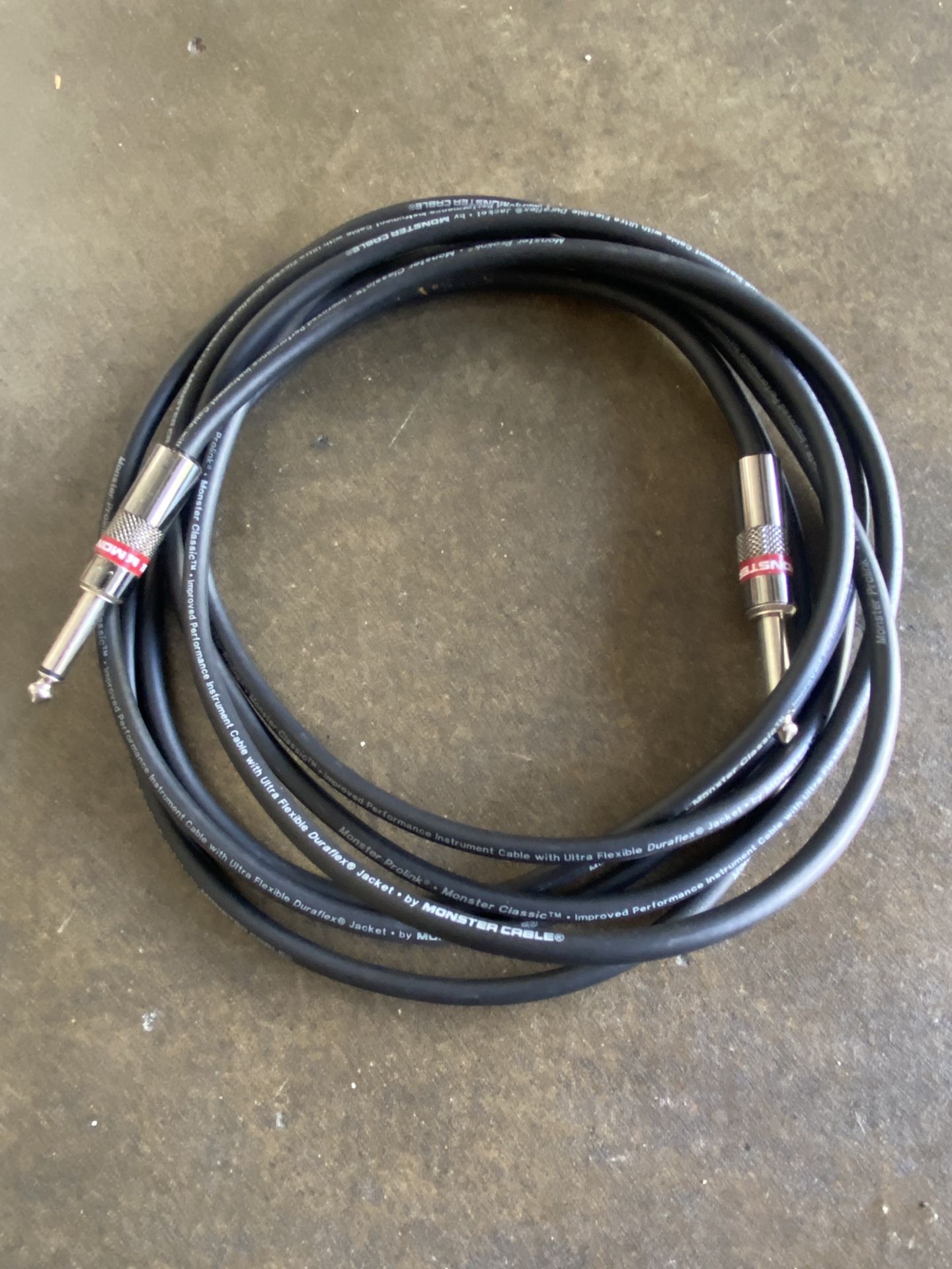 Instrumental Monster Cables 1/4” TRS to 1/4” TRS 16 Feet