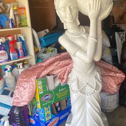 2 Real Marble Statues 