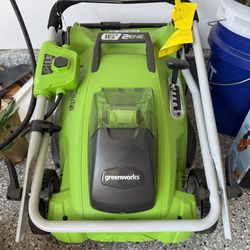 Greenworks 40V 16" Cordless Lawn Mower, Ultra-Light Push Mower with 4.0Ah Battery & Charger