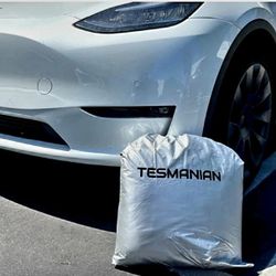 Tesla Model Y  car cover with charging opening