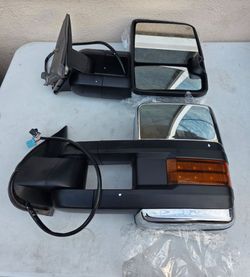 Chevrolet Silverado Tahoe Suburban Avalanche Gmc Sierra Yukon Cadillac Escalade 03-06 Tow Mirrors Espejos Retrovisores Chevy