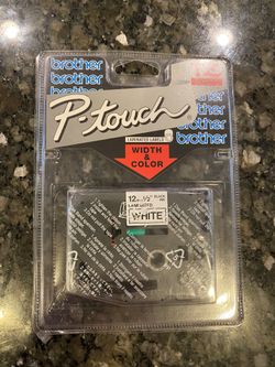 Brother TZ-231 - P-Touch TZ Tape - 1/2" 12mm Wide - Black Print On White Label