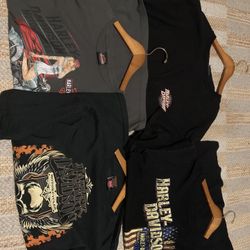 Harley Davidson  4 Shirts Lot 