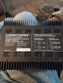 1986 Concord Car Amp.