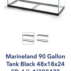90 Gallon  Aquarium Fish Tank 