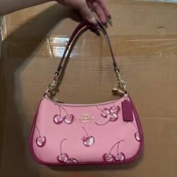 Coach Teri Shoulder Bag With Cherry Print