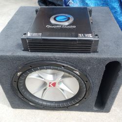 12" KICKER CVR WITH AMP 
