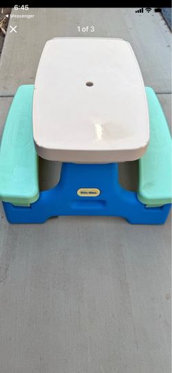 Kids slide and table