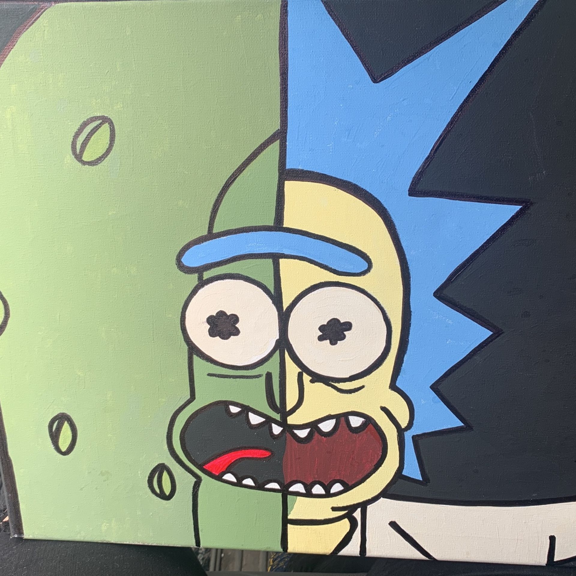 Pickle Rick Painting