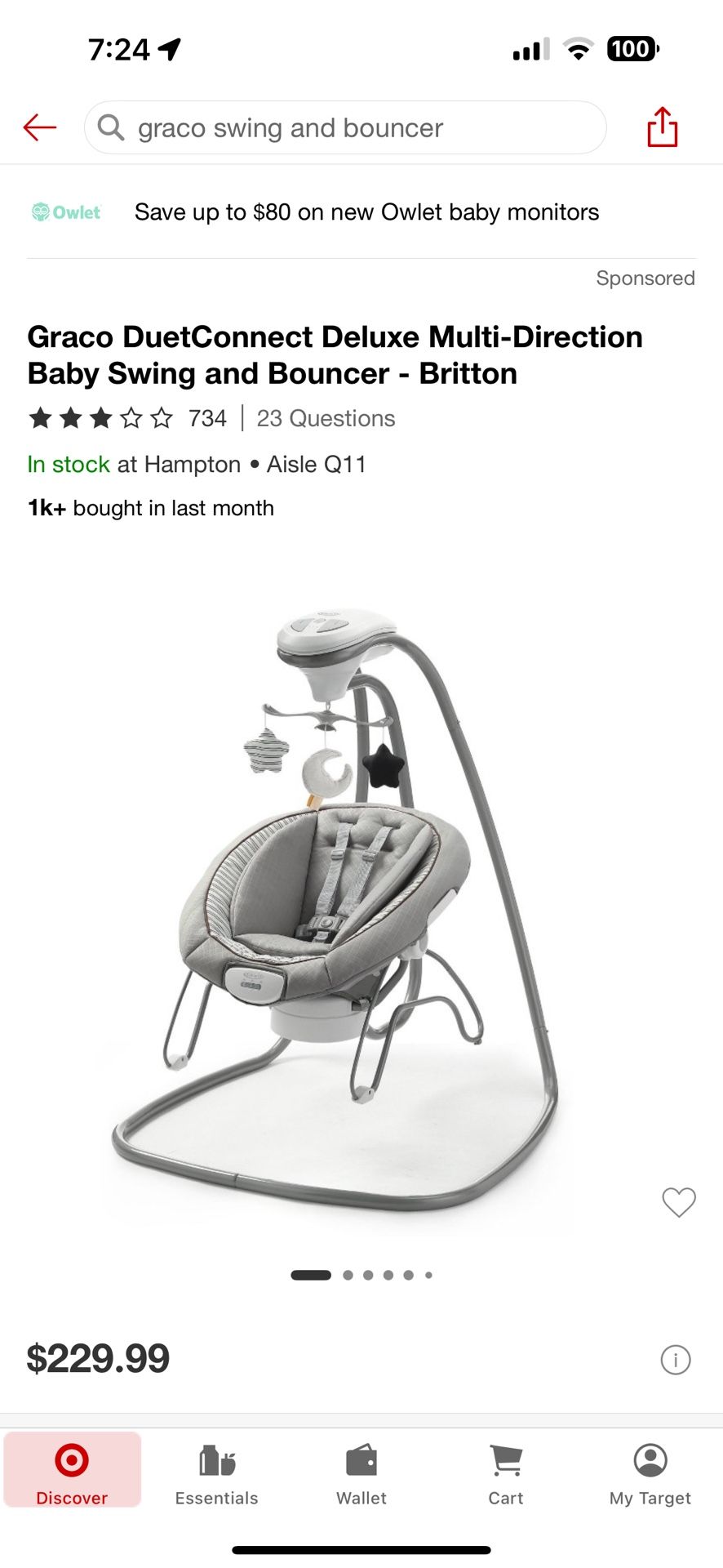 Graco Baby Swing/Bouncer