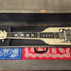 "Symphony In White" OHAU Steel Electric Guitar