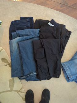 Woman's Black Pants And Jeans