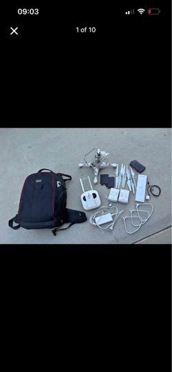 DJI Phantom Drone with Accessories and Backpack