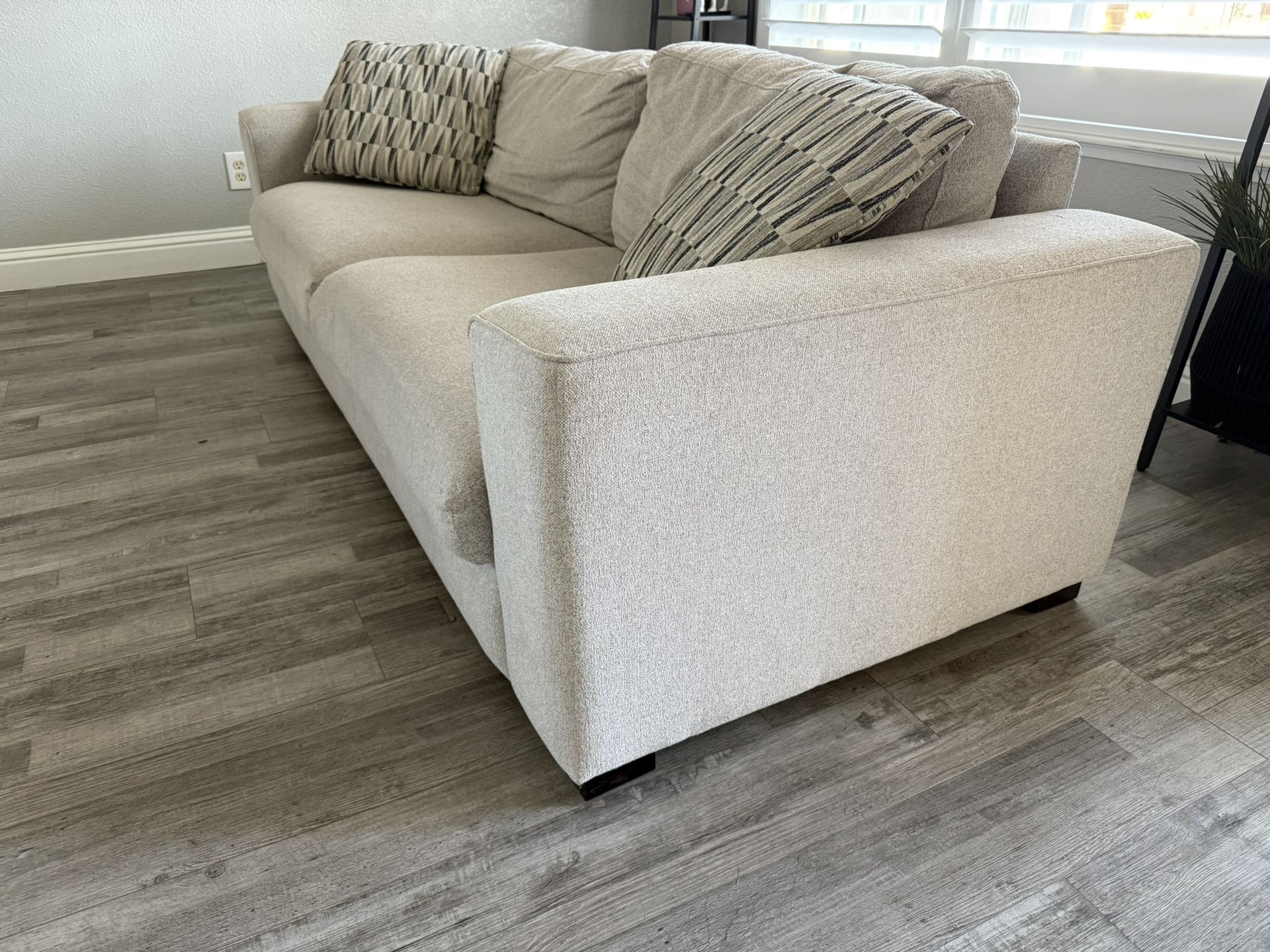 Sofa Couch Large Sofa Removable Cushions Washable Covers With Throw Pillows Free Delivery