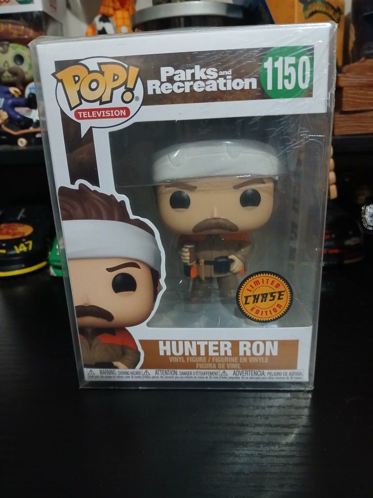 Brand New Park's and Recreation Hunter Ron #1150 Limited Edition Chase Funko Pop