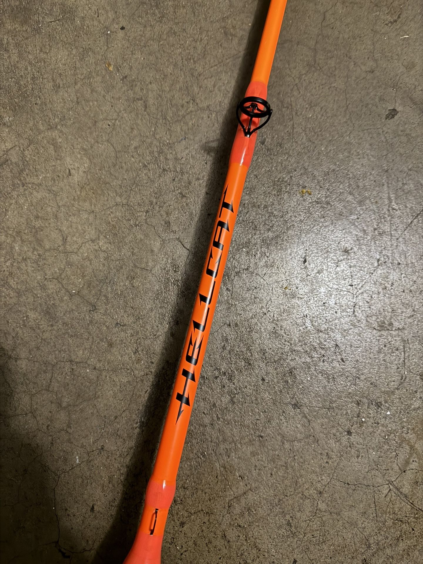 He’ll Cat Fishing Rod Glow In The Dark 8ft Baitcaster Style Rod And Open Bail