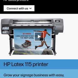 HP Latex 115 Large Format Color Printer - 54", with RIP In-Box (1QE01A)