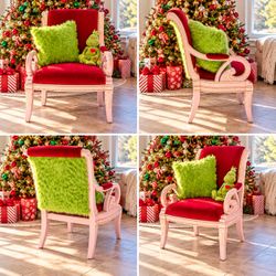 One-of-a-Kind Grinch Chair – Custom Christmas Accent Chair