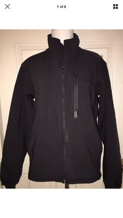 Marmot Women's Black Tempo Water Repellant Softshell Jacket sz small fleece lined