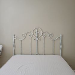 Fluer De Lys Iron Queen Headboard